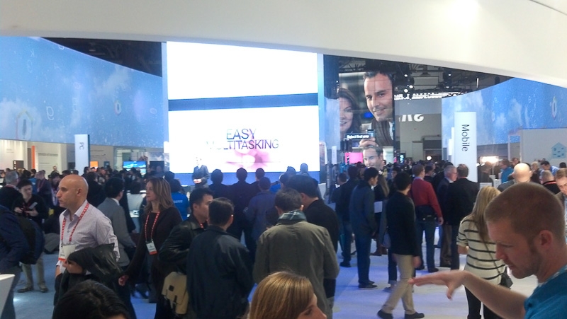 Samsung's Huge Booth at CES 2013